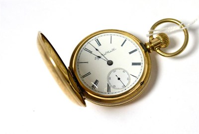 Lot 361 - A gold plated pocket watch, signed Elgin National Watch Co, 1887, lever movement signed and...