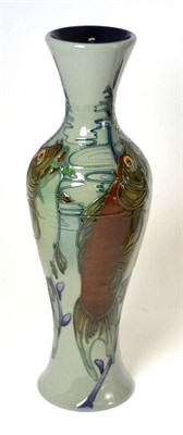 Lot 439 - A modern Moorcroft Tail Dance 93/12 vase, numbered 53/100 (boxed)