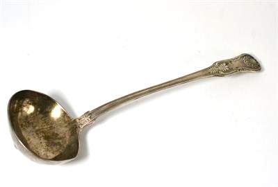 Lot 447 - A silver ladle