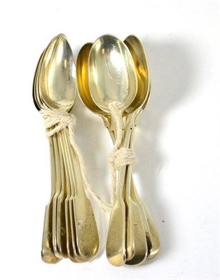 Lot 452 - Eleven silver teaspoons