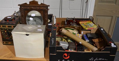 Lot 1064 - Plated ware, games, tins etc