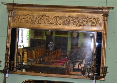 Lot 1178 - A Regency gilt overmantel mirror