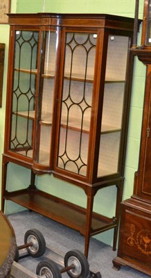 Lot 1182 - Edwardian mahogany display cabinet