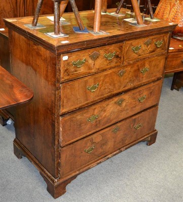 Lot 1219 - An early 18th century walnut chest of drawers