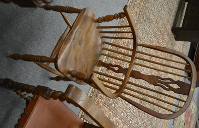 Lot 1232 - A 19th century oak and elm Windsor armchair