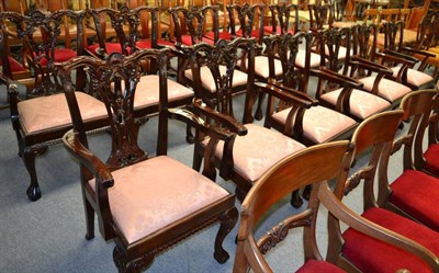 Lot 1250 - Twelve carver chairs