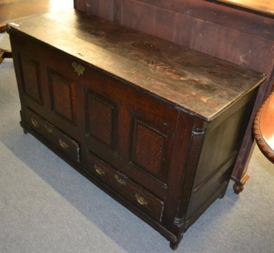 Lot 1258 - An 18th century mule chest