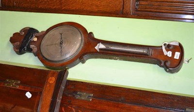 Lot 1294 - A 19th century mahogany wheel barometer, signed Merrill, Hill Street, Richmond