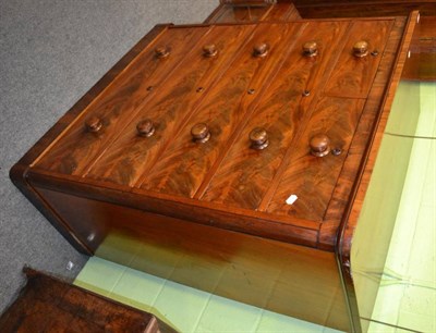 Lot 1310 - A Victorian mahogany five height chest of drawers