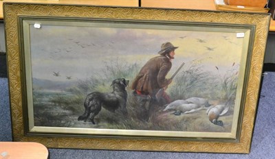 Lot 1329 - Early 20th Century School, The duck hunt, watercolour, unsigned