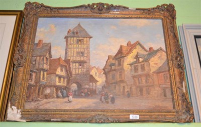 Lot 1338 - Pierre LeBoeuf, St Saviour, Brittany, signed oil on canvas