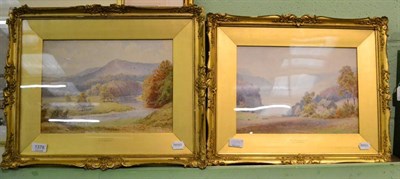 Lot 1378 - Elliott H. Marten (fl.1866-1910) ";Beamsley Beacon"; and ";Hazy Morning Coniston"; signed...