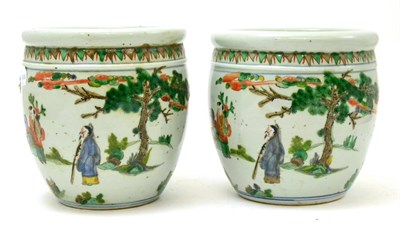 Lot 23 - A pair of Oriental pots