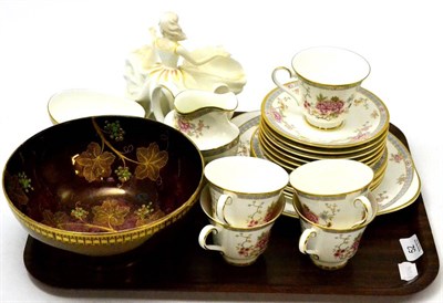 Lot 52 - A Royal Doulton ";Canton"; part tea service, together with a Royal Doulton figure ";Sweet...