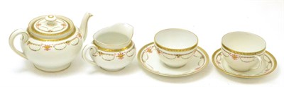 Lot 55 - An L. Bernardaud & Co., Limoges for Waring & Gillows gilt highlighted tea service comprising:...