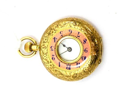 Lot 99 - 14ct half hunter pocket watch