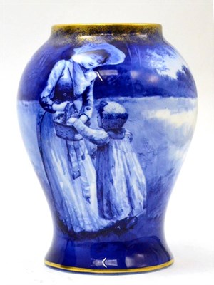 Lot 206 - A Royal Doulton Blue Children vase