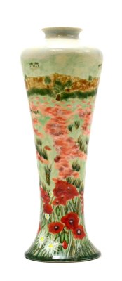 Lot 212 - A Cobridge Pottery Limited Edition Candles Ley Vase, 13/75, designed by Rachel Bishop, 26.5cm