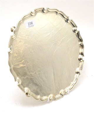 Lot 236 - A modern silver salver, London 1937