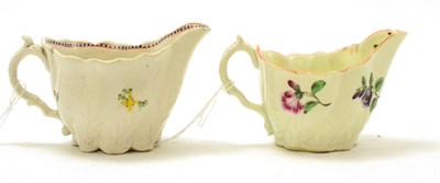 Lot 322 - Two Worcester cream jugs