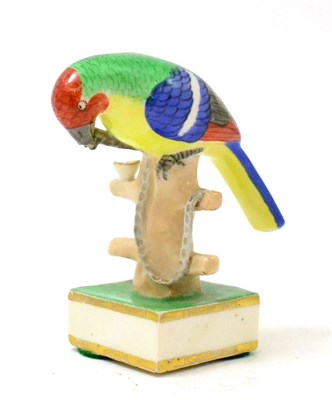 Lot 326 - Fine porcelain figure of a parrot