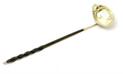 Lot 351 - A George III silver toddy ladle with baleen handle