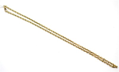 Lot 407 - A 9ct gold belcher chain