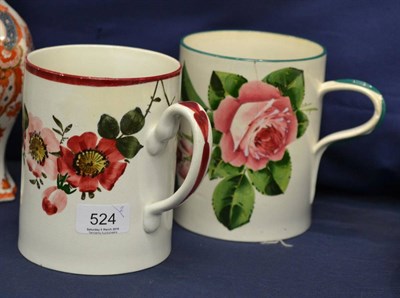 Lot 524 - Two Wemyss tankards