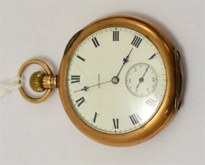 Lot 561 - A 9ct gold open faced pocket watch