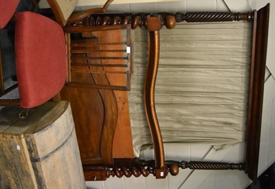 Lot 1007 - Mahogany half tester bed frame