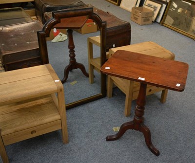 Lot 1010 - A wall mirror and side table