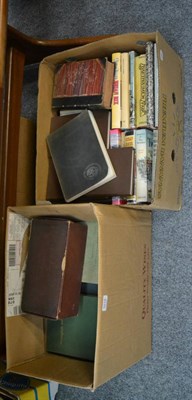 Lot 1019 - A collection of books, including a boxed set of miniature Works of Shakespeare, Records of...