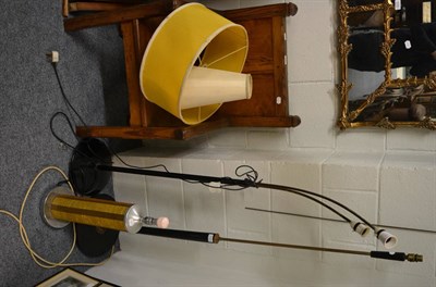 Lot 1023 - Three mid-20th century standard lamps