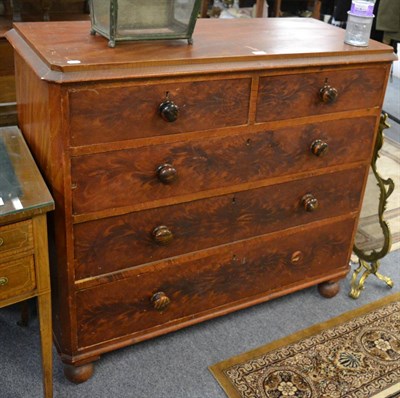 Lot 1048 - A Victorian pine chest of drawers