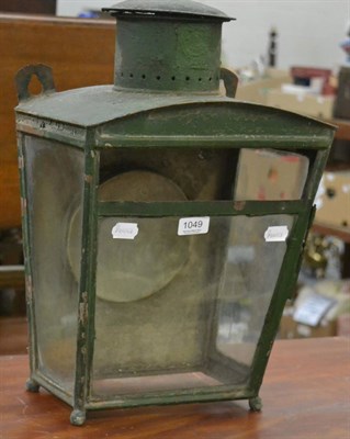 Lot 1049 - A painted lantern