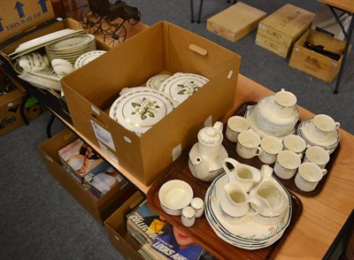 Lot 1072 - A Royal Doulton ";Juno"; pattern tea service together with a Royal Worcester ";Bernina";...