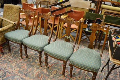 Lot 1090 - Set of four dining chairs