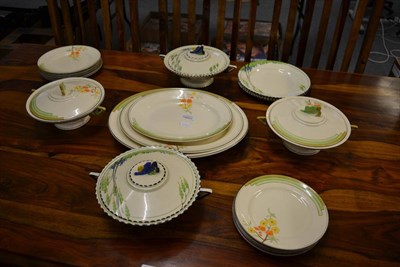 Lot 1099 - Two part Art Deco Burleigh ware dinner services