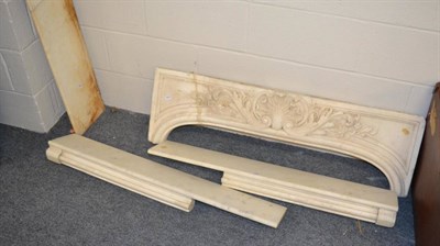 Lot 1104 - Marble fire surround