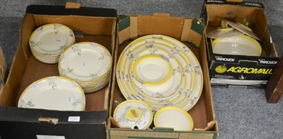 Lot 1140 - Burleigh 'Bouquet' pattern Art Deco part dinner service (in three boxes)