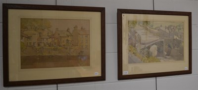 Lot 1174 - A pair of watercolour scenes of Barnard Castle, signed A Taylor