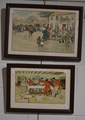 Lot 1183 - Two prints 'The Meet' and 'The Hunt Breakfast'