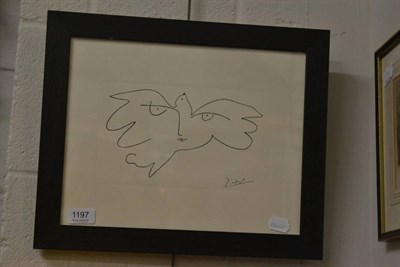 Lot 1197 - A reproduction Picasso print