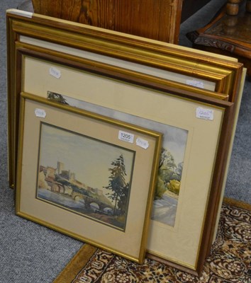 Lot 1205 - Susan M Ridyard, 'Hackness Church', signed, watercolour, together with a collection of further...