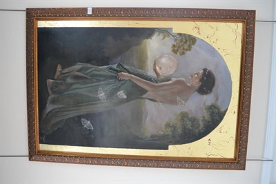 Lot 1216 - In the manner of Pre Raphaelite School (21st century) Goddess Standing in a landscape with...