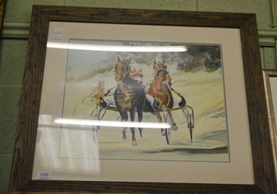 Lot 1230 - A watercolour of harness trapping