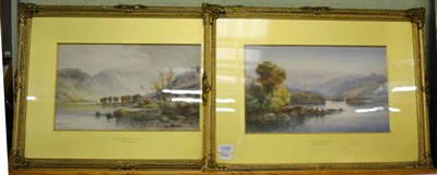 Lot 1248 - M Crouse, two watercolours, ";Killarney Lake"; and ";Delphi-Near-Lenan";, each signed and...