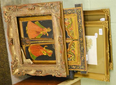 Lot 1263 - A group of framed articles including a pair of watercolour landscapes signed Will Cole together...