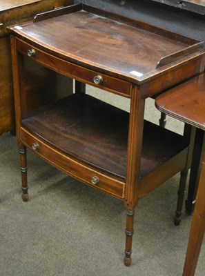 Lot 1320 - A string inlaid mahogany washstand