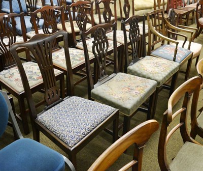 Lot 1359 - Five 19th century dining chairs